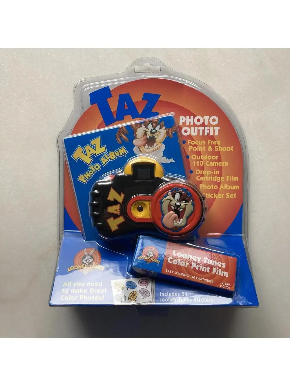 Looney Tunes Taz Cartoon Film 35mm Toy Camera 1999 Novelty Gift